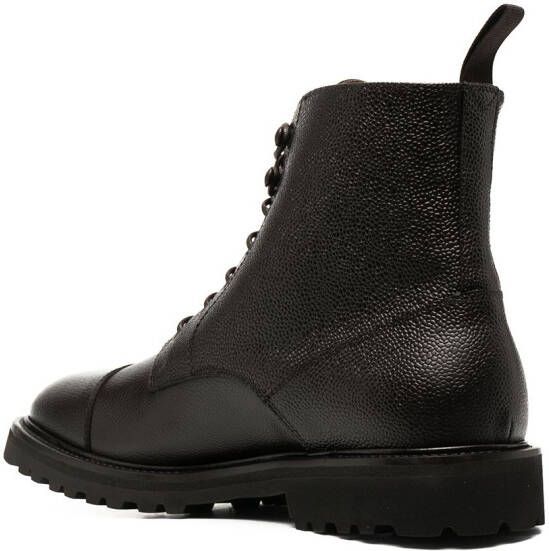 Scarosso ankle-length lace-up boots Brown