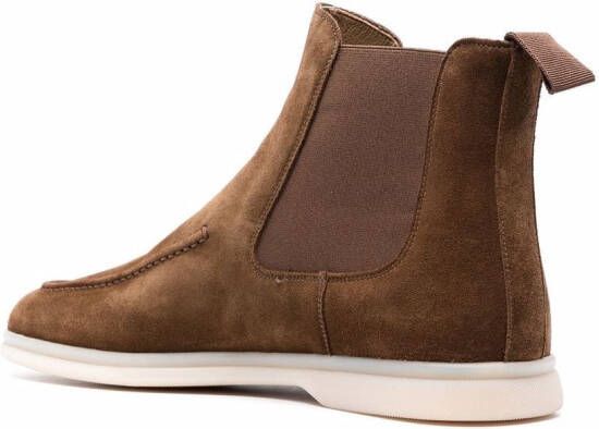 Scarosso ankle-length suede boots Brown