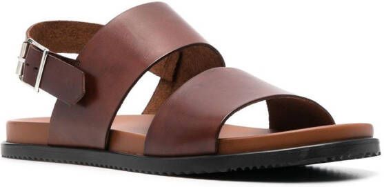 Scarosso Antonio slingback leather sandals Brown