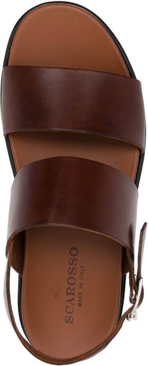 Scarosso Antonio slingback leather sandals Brown