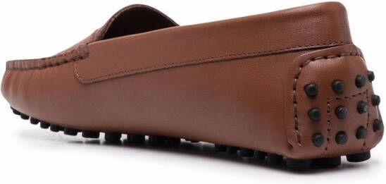 Scarosso Ashely leather loafers Brown