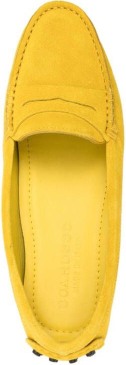 Scarosso Ashley suede loafers Yellow