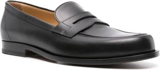 Scarosso Austin leather loafers Black