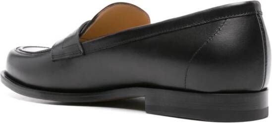 Scarosso Austin leather loafers Black