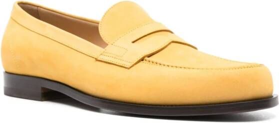Scarosso Austin leather loafers Yellow