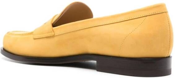 Scarosso Austin leather loafers Yellow