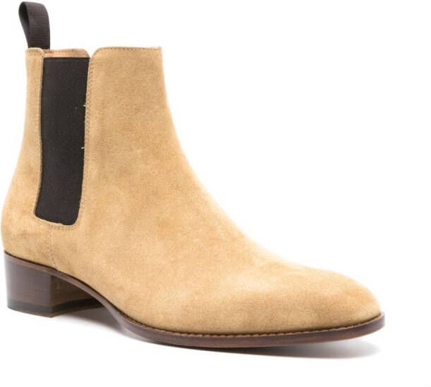 Scarosso Axel 40mm suede Chelsea boots Neutrals