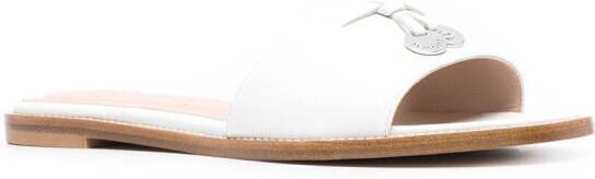 Scarosso Beatrice flat sandals White