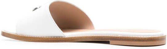 Scarosso Beatrice flat sandals White