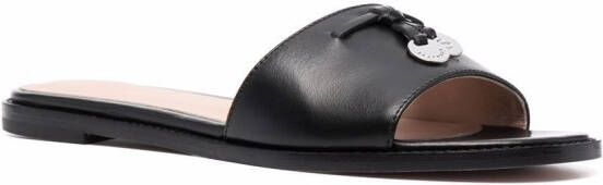 Scarosso Beatrice leather sandals Black