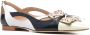 Scarosso bow-detail pointed-toe ballerina shoes Neutrals - Thumbnail 2
