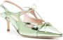 Scarosso Brisk 60mm patent-leather pumps Green - Thumbnail 2