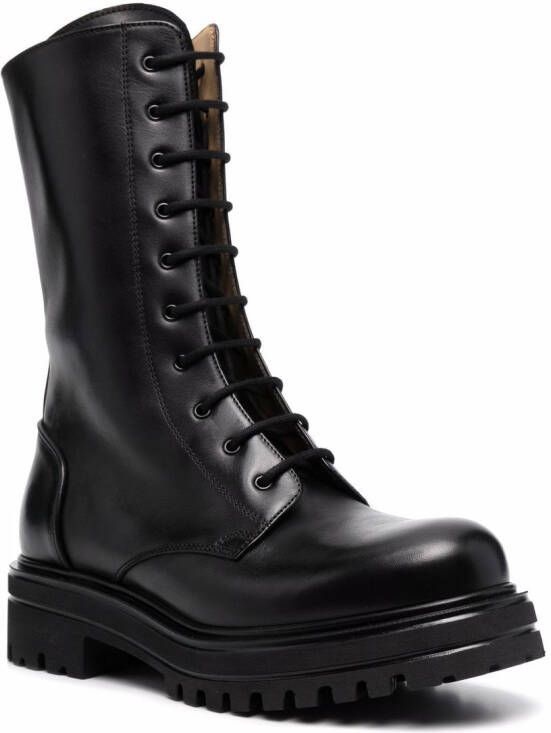 Scarosso Cara lace-up boots Black