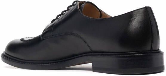 Scarosso Chuck leather derby shoes Black