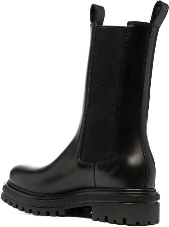 Scarosso chunky rubber-sole boots Black