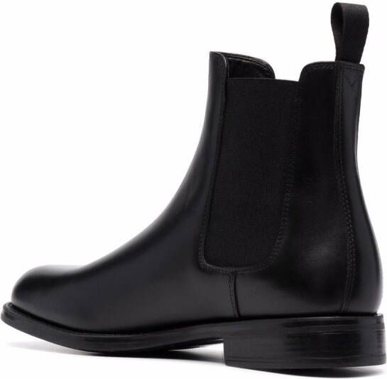 Scarosso Claudia leather ankle boots Black