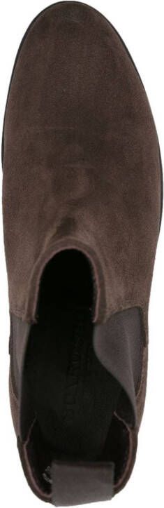 Scarosso Claudia suede chelsea boots Brown