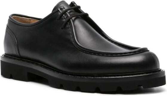 Scarosso Damiano leather derby shoes Black