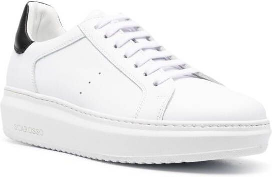 Scarosso Debby leather sneakers White