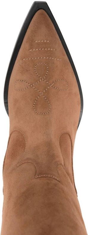 Scarosso Dolly suede boots Brown
