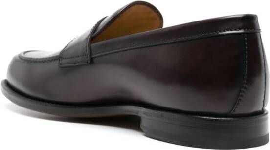 Scarosso Edward leather loafers Red