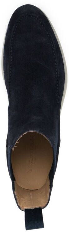 Scarosso elasticated side-panel boots Blue