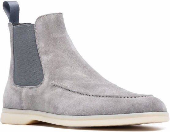 Scarosso elasticated side-panel boots Grey