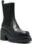 Scarosso Elle platform leather boots Black - Thumbnail 2