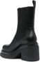 Scarosso Elle platform leather boots Black - Thumbnail 3