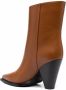 Scarosso Emily heeled leather boots Brown - Thumbnail 3