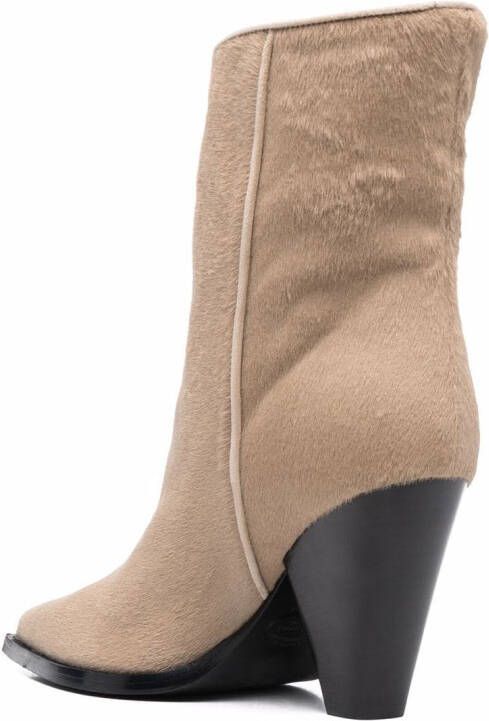 Scarosso Emily pointed heeled boots Neutrals