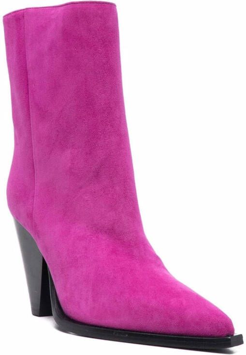 Scarosso Emily suede boots Pink