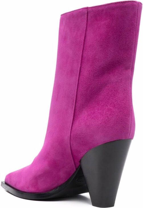 Scarosso Emily suede boots Pink