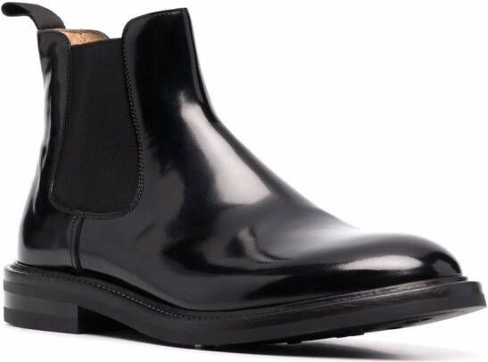 Scarosso Eric leather chelsea boots Black