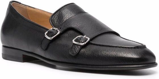 Scarosso Ernesto buckle-detail monk shoes Black