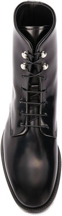 Scarosso Eva lace-up boots Black