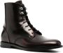 Scarosso Eva lace-up leather boots Red - Thumbnail 2