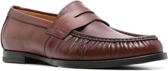 Scarosso Fred leather loafers Brown