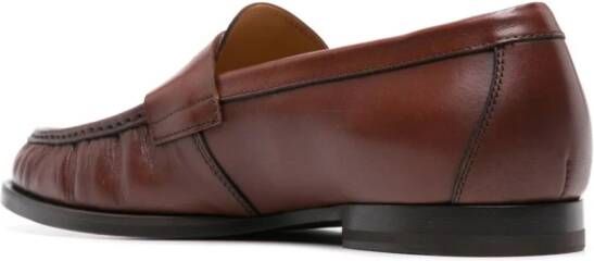 Scarosso Fred leather loafers Brown