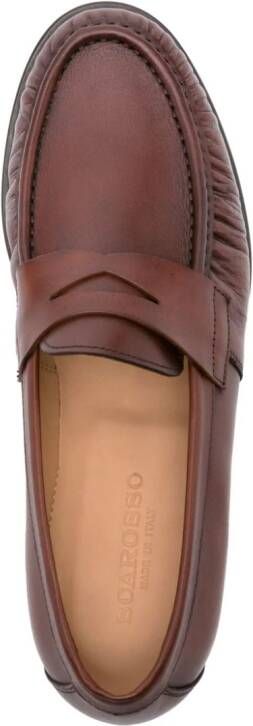 Scarosso Fred leather loafers Brown