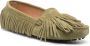 Scarosso fringed suede loafers Green - Thumbnail 2