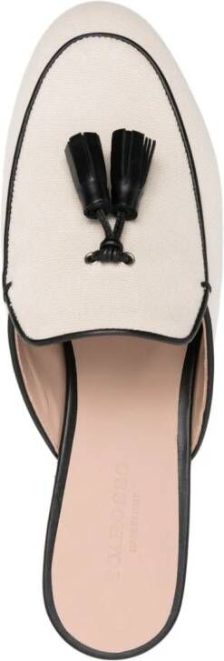 Scarosso Giorgina canvas mules Neutrals