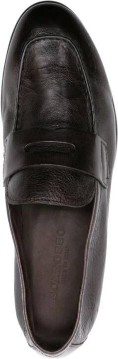 Scarosso Gregory leather loafers Brown