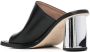 Scarosso Gwen 85mm leather mules Black - Thumbnail 3