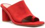 Scarosso Gwen 85mm suede mules Red - Thumbnail 2