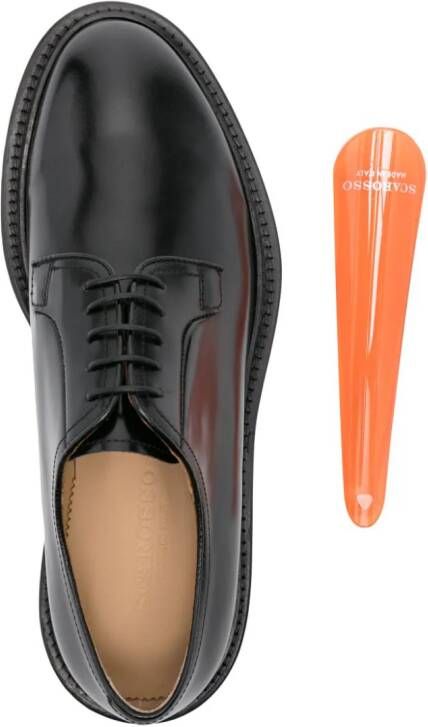 Scarosso Harry leather Derby shoes Black