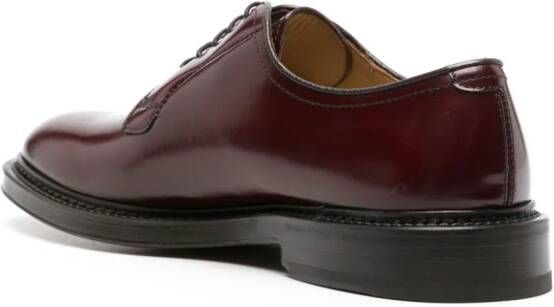Scarosso Harry leather derby shoes Red