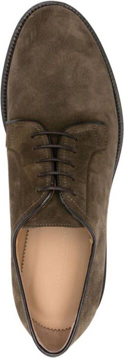 Scarosso Harry suede derby shoes Green
