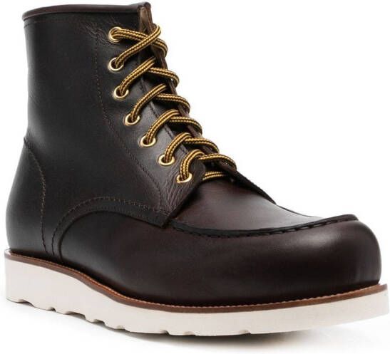 Scarosso Jake leather ankle boots Brown