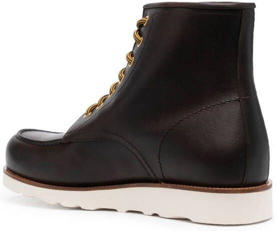 Scarosso Jake leather ankle boots Brown